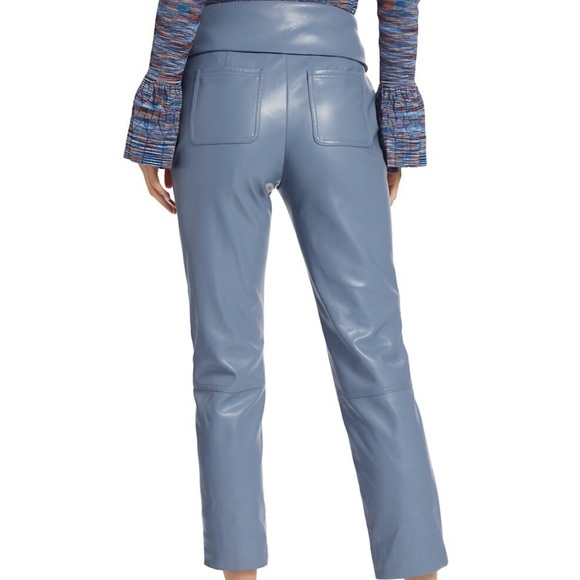 Simkahi Blue Leather Pants - Picture 2 of 5